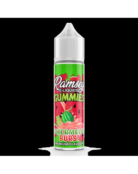 Ramsey E-Liquids Gummies: Watermelon Burst 0mg 50ml Short Fill E-Liquid