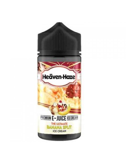 Heaven Haze The Ultimate Banana Split 0mg 100ml Short Fill E-Liquid