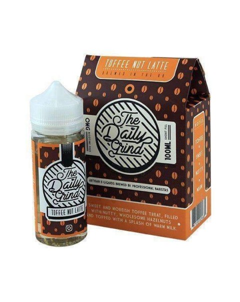 The Daily Grind Toffee Nut Latte 0mg Short Fill - 100ml