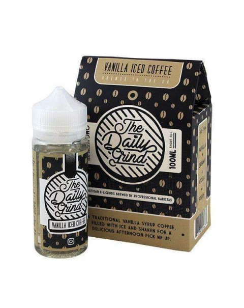 The Daily Grind Vanilla Iced Coffee 0mg Short Fill - 100ml