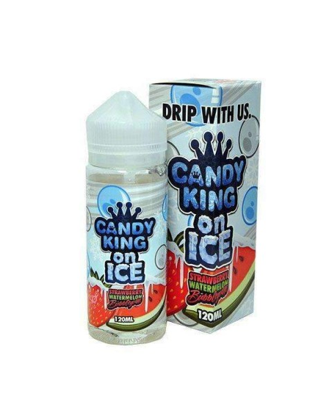 Drip More Candy King on Ice: Strawberry Watermelon Bubblegum 100ml Short Fill - 0mg