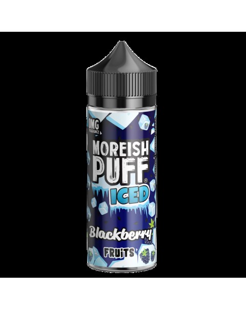 Moreish Puff Iced Blackberry Fruits 0mg 100ml Short Fill E-Liquid