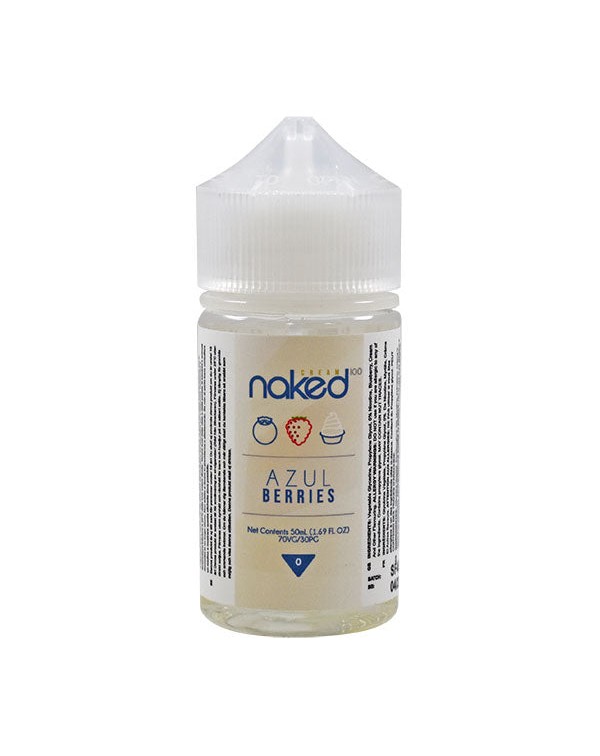 Naked 100 Cream Azul Berries 0mg 50ml Short fill E...