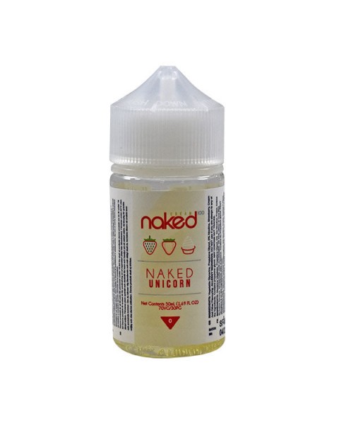 Naked 100 Cream Naked Unicorn 0mg 50ml Short Fill E-liquid