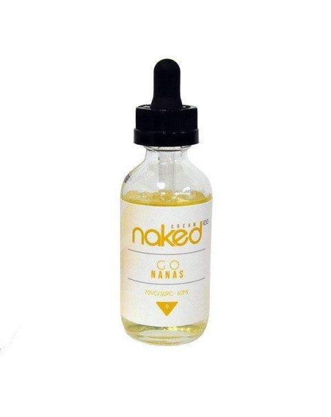 Naked 100 Cream Go Nanas 0mg 50ml Short Fill E-liquid