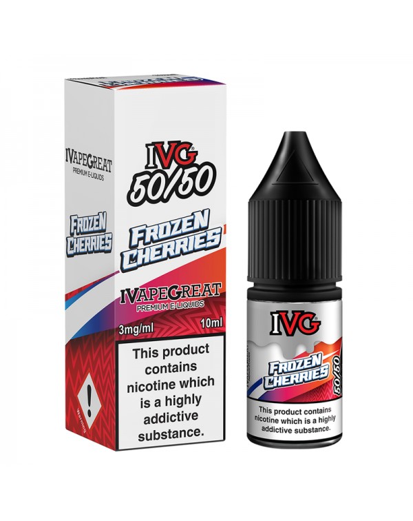 IVG Crushed 50/50: Frozen Cherries 10ml E-Liquid