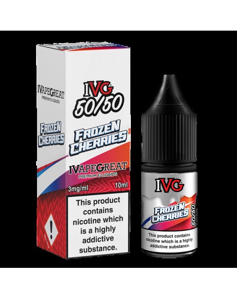 IVG Crushed 50/50: Frozen Cherries 10ml E-Liquid