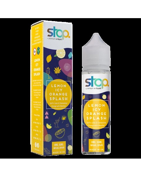 Stop Lemon Icy Orange Splash 0mg 50ml Short Fill E-Liquid