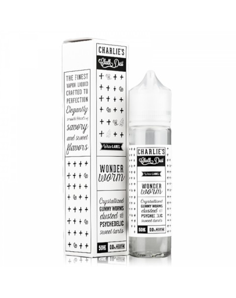 Charlie's Chalk Dust White Label: Wonder Worm 0mg 50ml Short Fill E-Liquid