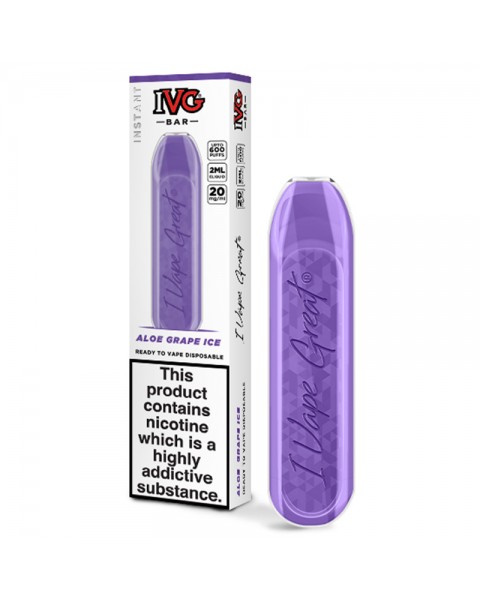 IVG Bar Aloe Grape Ice Disposable Pod Device