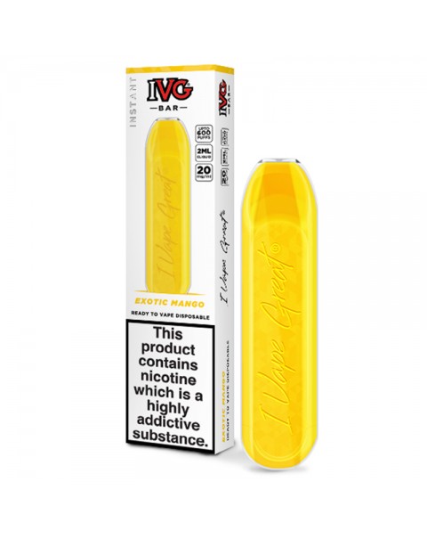 IVG Bar Exotic Mango Disposable Pod Device