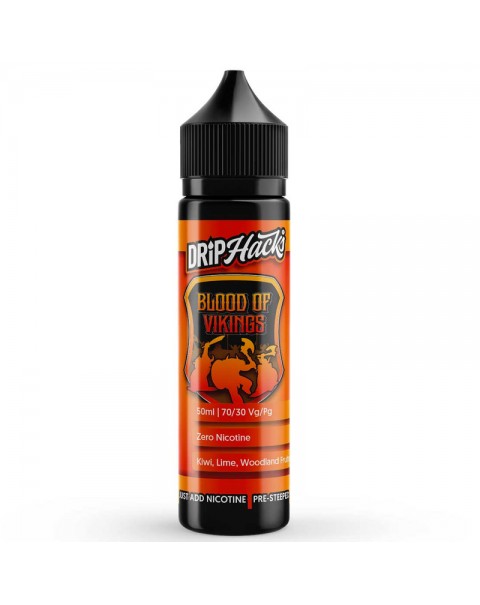 Drip Hacks Blood of Vikings 0mg 50ml Short Fill E-Liquid