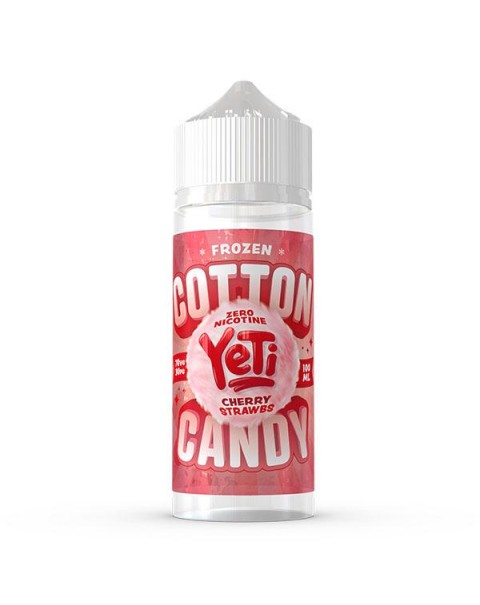 Yeti Cotton Candy: Cherry Strawbs 0mg 100ml Short Fill E-Liquid